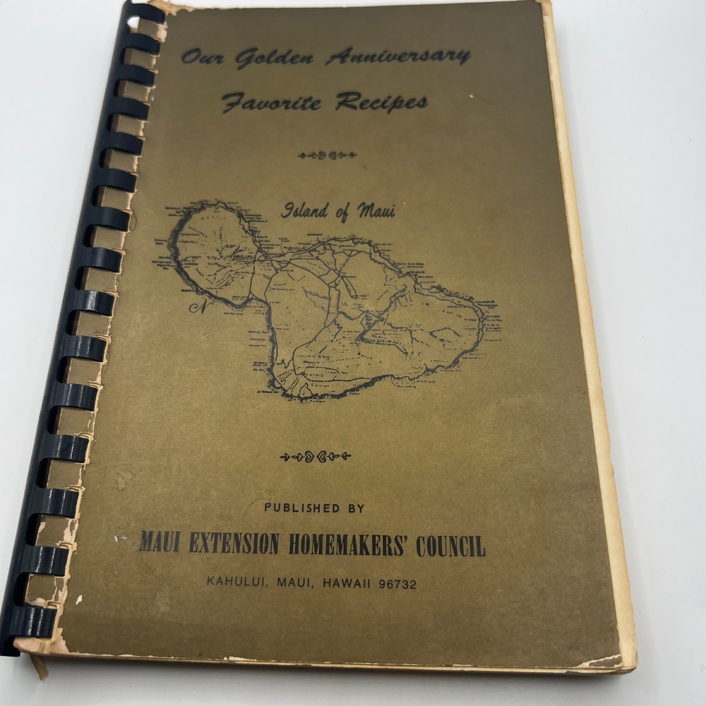 1978 Maui Hawaii Golden Anniversary Favorite Recipes Vintage Local Cookbook